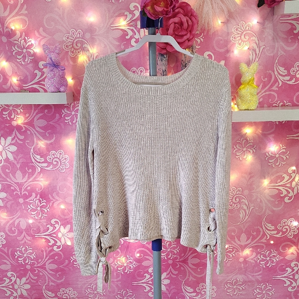 Women's Cream Knit Sweater